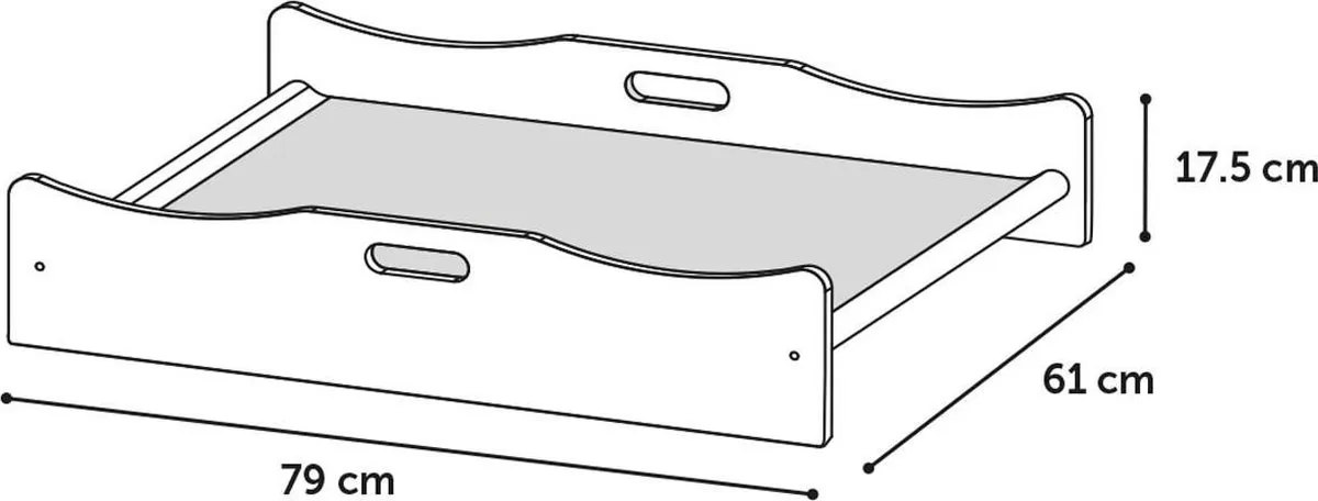 Flamingo Nova Hondenmand - Wit 79x61x17.5cm