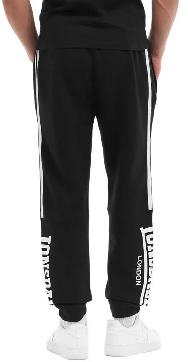 Lonsdale Thropton Joggingbroek - Black/White - afbeelding 3 van 6