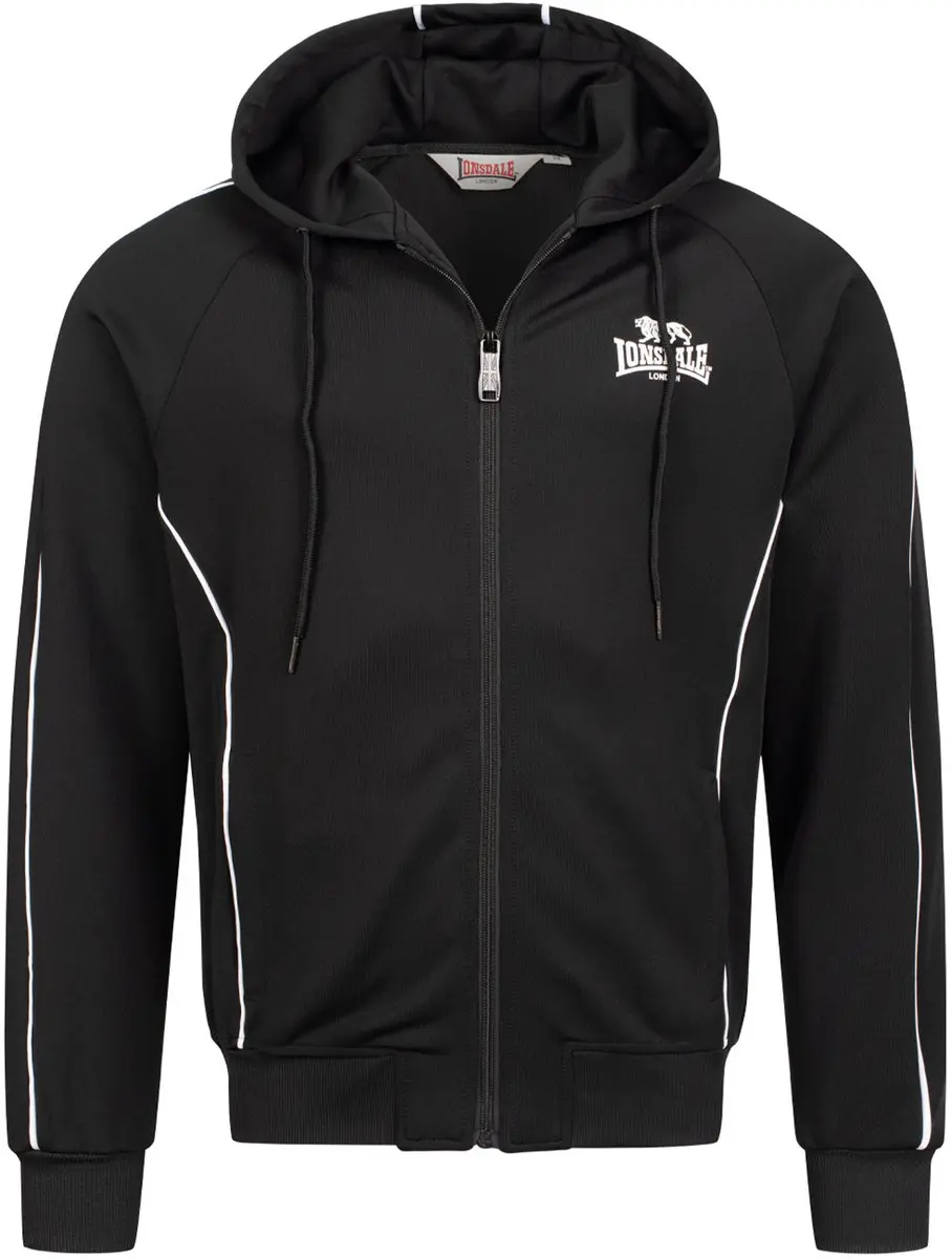 Lonsdale trainingsjack Achavanich trainingsjack met capuchon, normale pasvorm