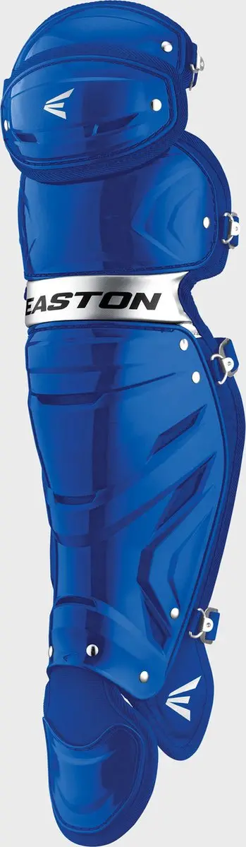 Easton GAMETIME Honkbal Catcher Legguards Intermediate Royal/Silver