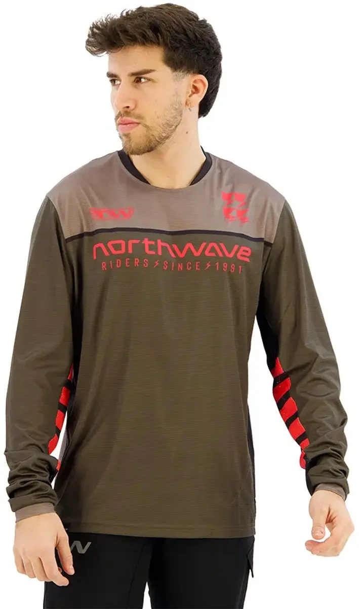 Northwave Edge 2 Trui Met Lange Mouwen Groen S Man