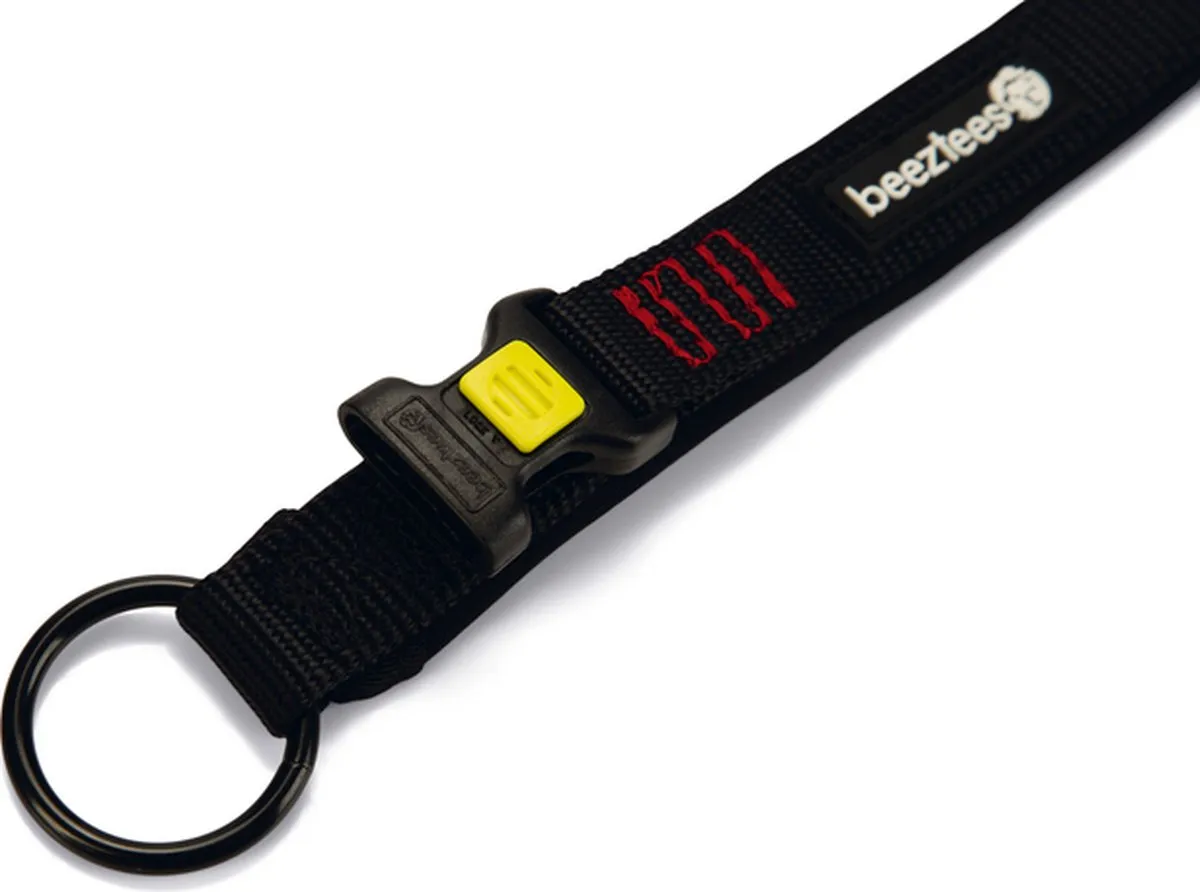 Beeztees Parinca Hondenhalsband Nylon 35-40cm x 20mm - Zwart