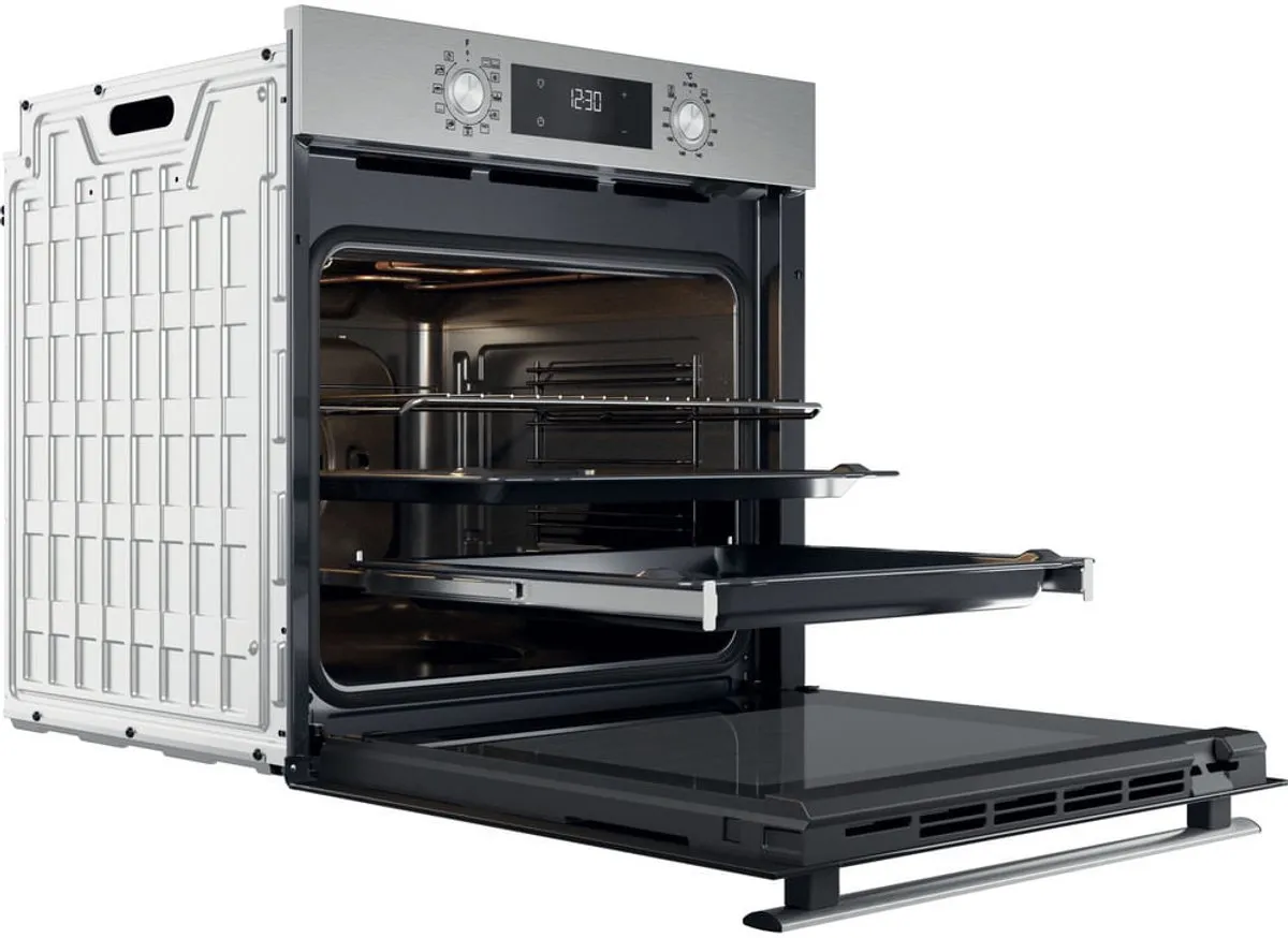 Whirlpool OMR58HU1X Inbouwoven 71L - Roestvrijstaal - Hydro Zelfreinigend