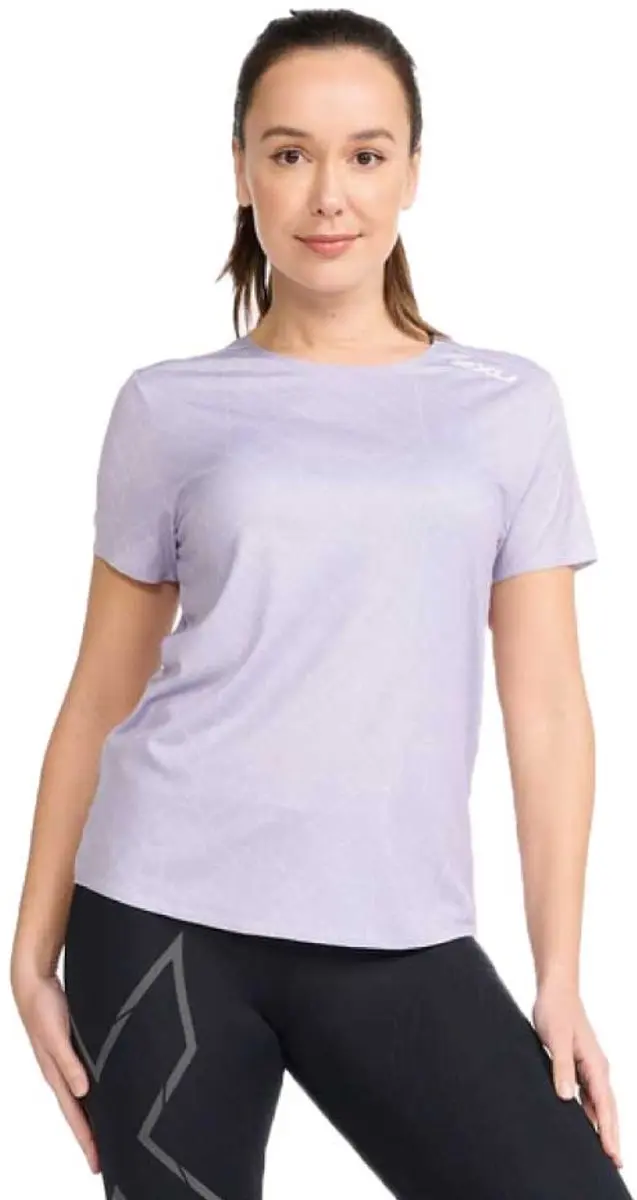 2xu Light Speed T-shirt Met Korte Mouwen Paars L Vrouw