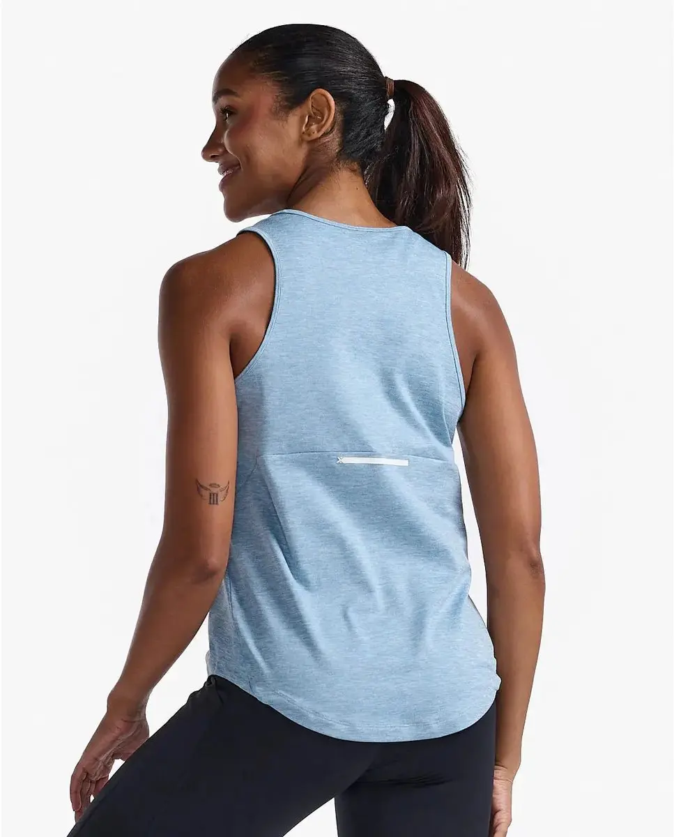 2XU Motion Mouwloos T-shirt Hydrangea M - afbeelding 2 van 2