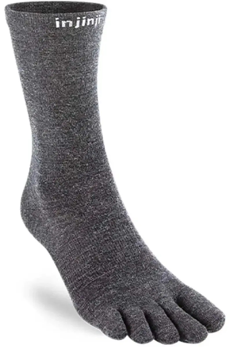 Injinji Liner Crew Wool XL Teensokken Grijs - afbeelding 5 van 5