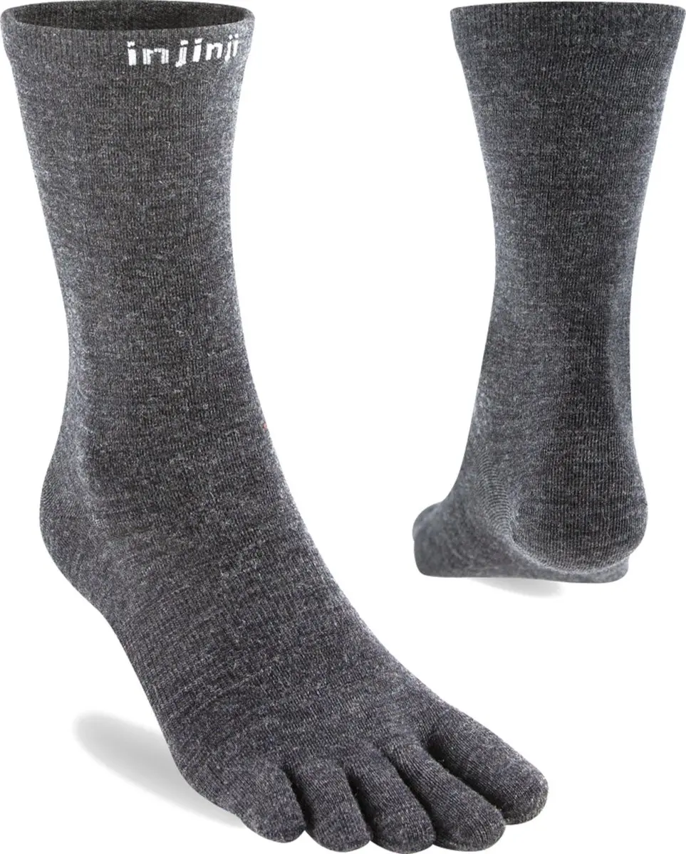 Injinji Liner Crew Wool XL Teensokken Grijs - afbeelding 4 van 5