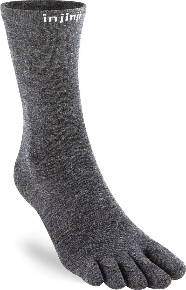 Injinji Liner Crew Wool XL Teensokken Grijs
