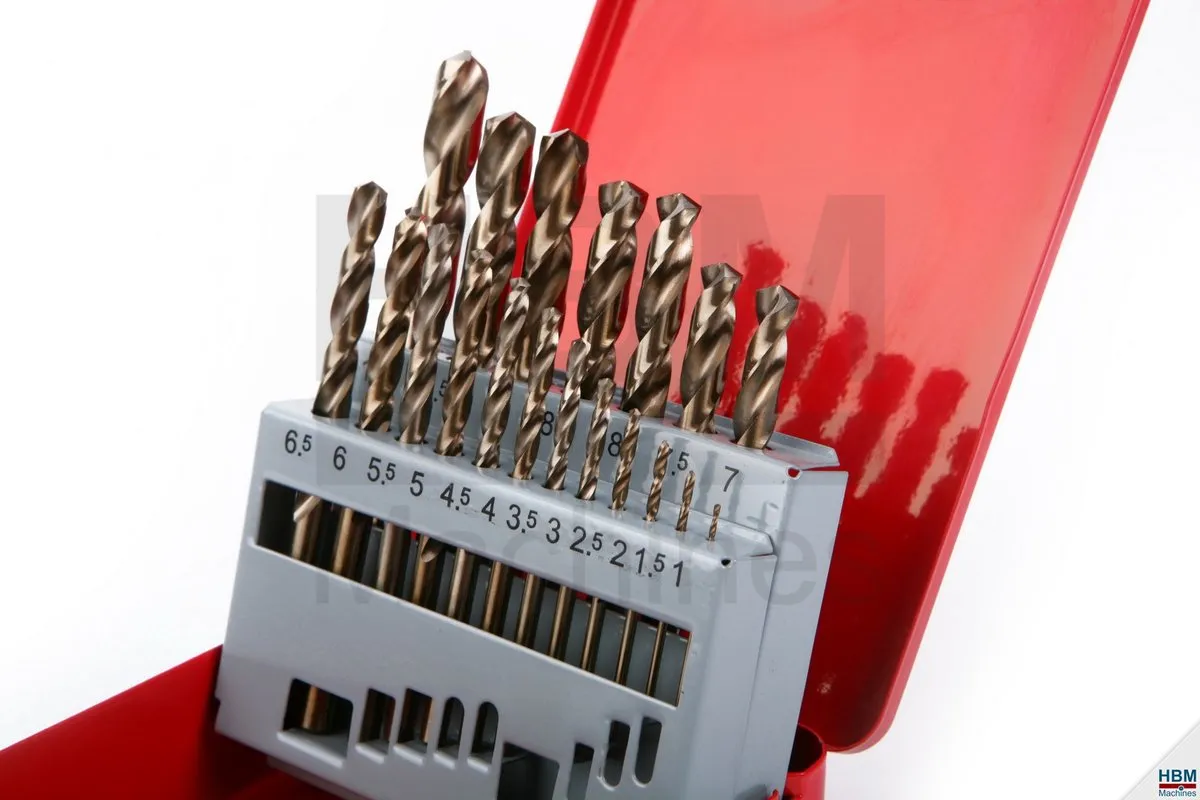 HBM 1-10 x 0.5mm HSS Cobalt Borenset - Metaal
