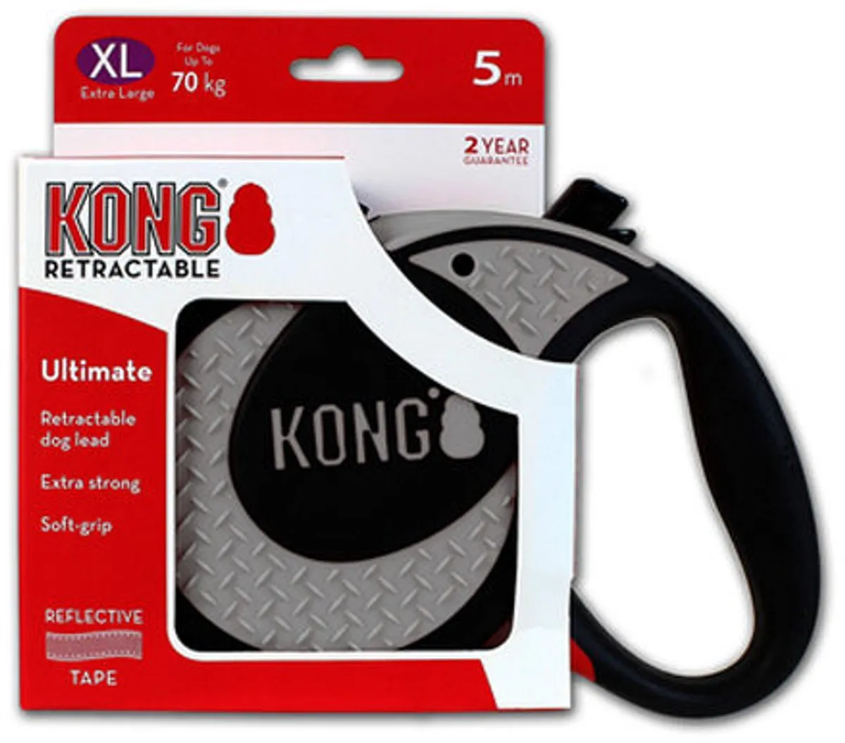 KONG Ultimate Retractable Leash XL - Rood