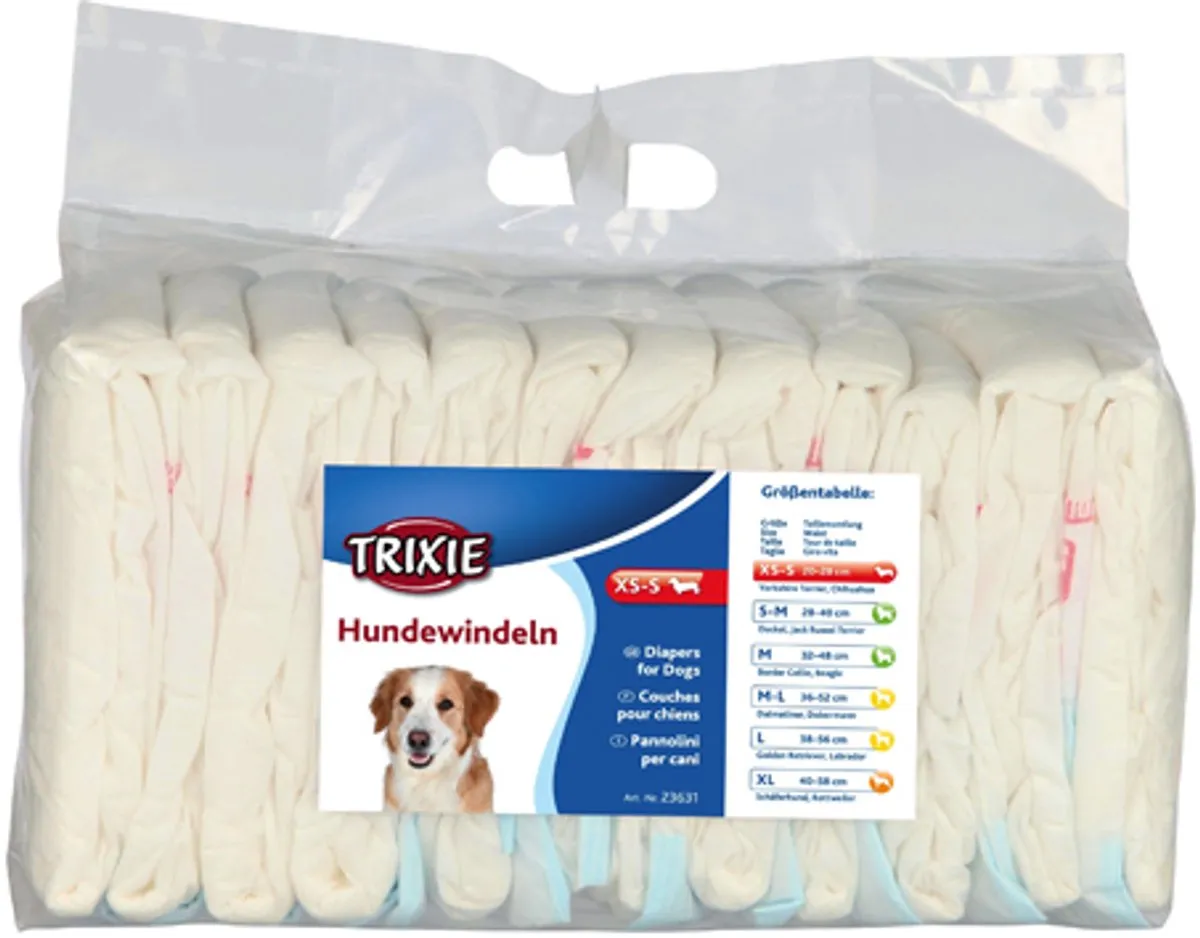 Trixie Hondenluier Teef Maat L - 12 Stuks
