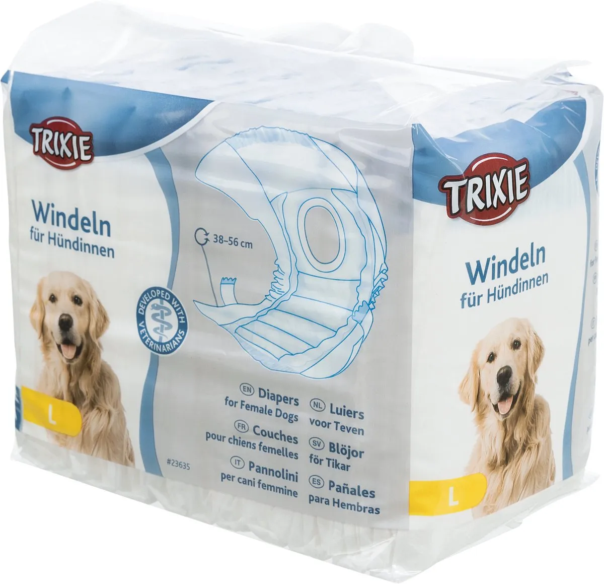 Trixie Hondenluier Teef Maat L - 12 Stuks