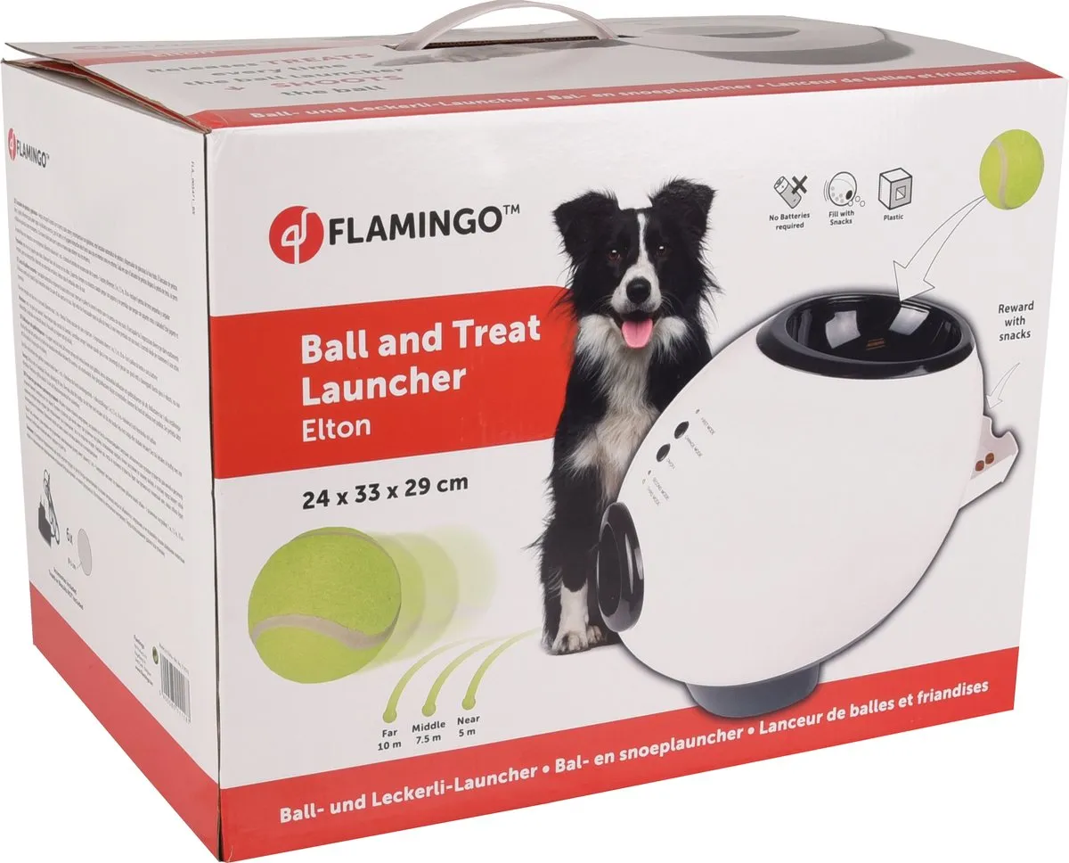 Flamingo Hondenspeelgoed Ball Launcher - 33x24x29cm - afbeelding 6 van 6