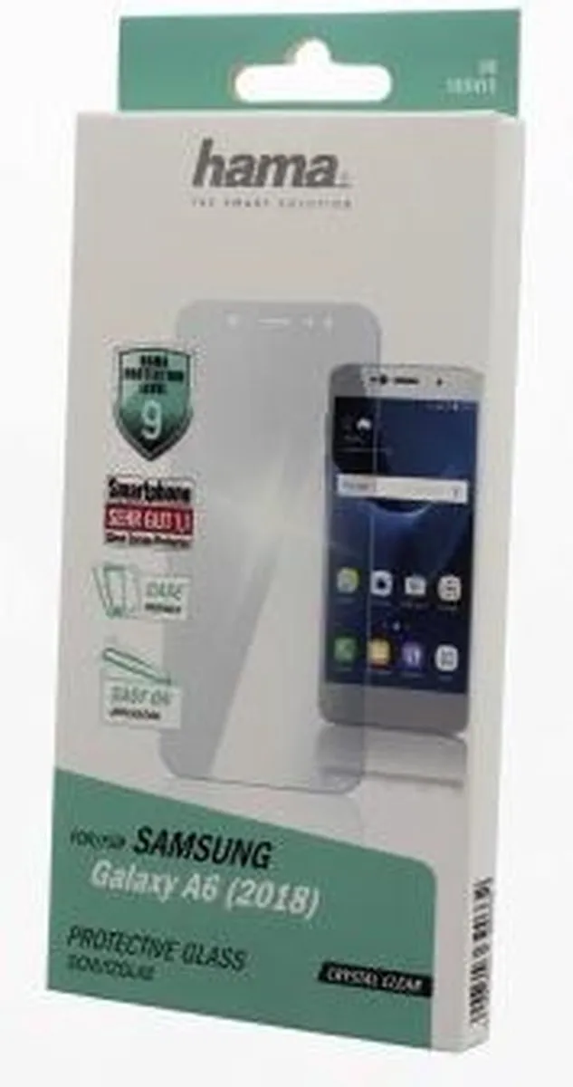 Hama Premium Crystal Glass Displaybescherming Samsung Galaxy A6 (2018)