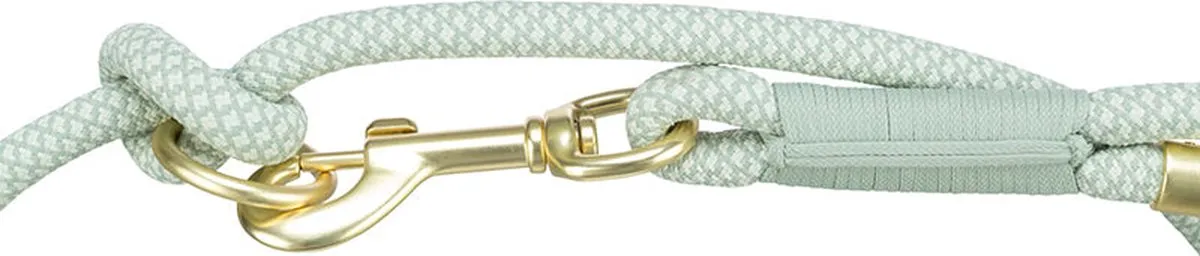 Trixie Soft Rope Hondenriem - Verstelbaar Saliegroen/Mint - afbeelding 2 van 5