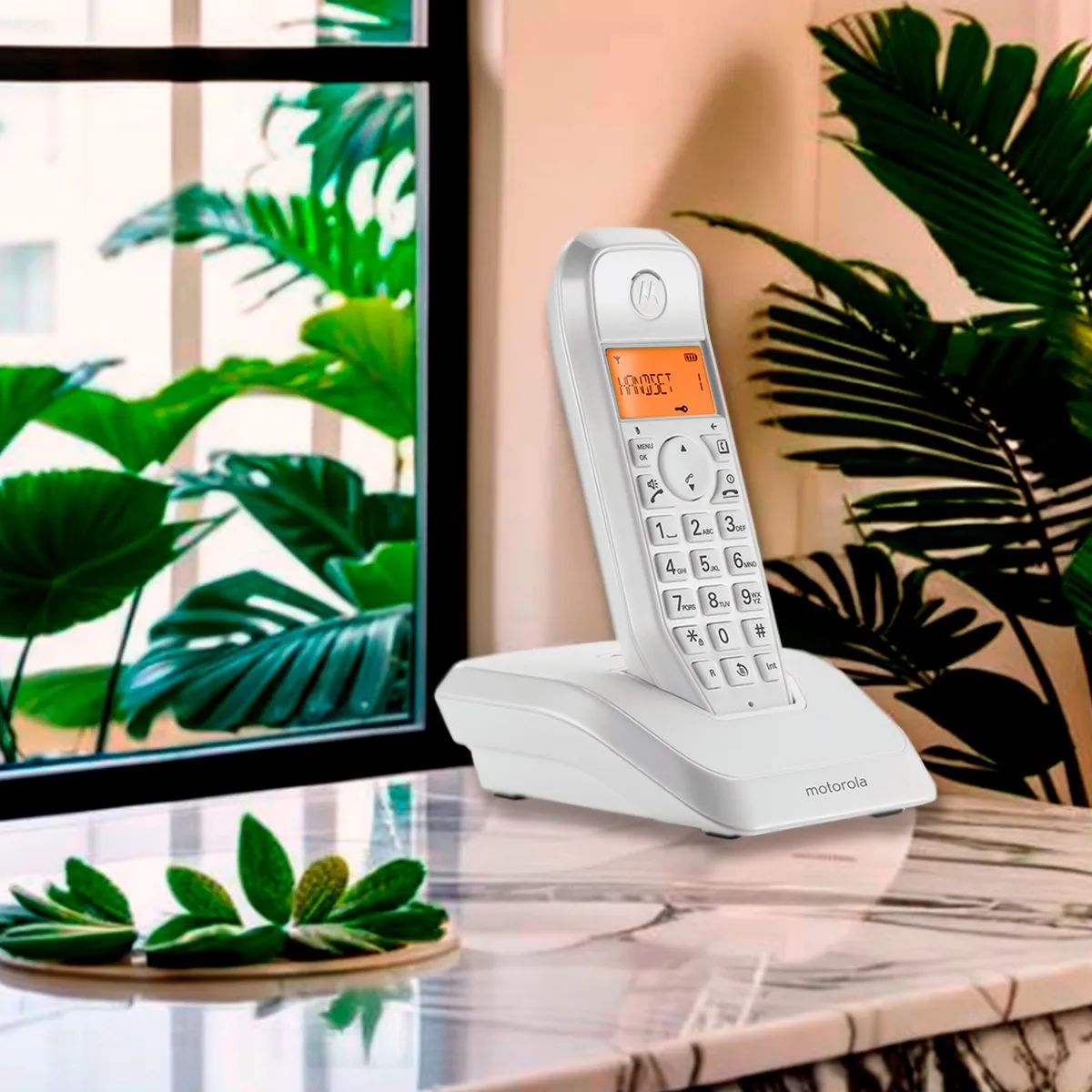 Motorola 1201 Draadloze Telefoon - 1 Handset - Wit