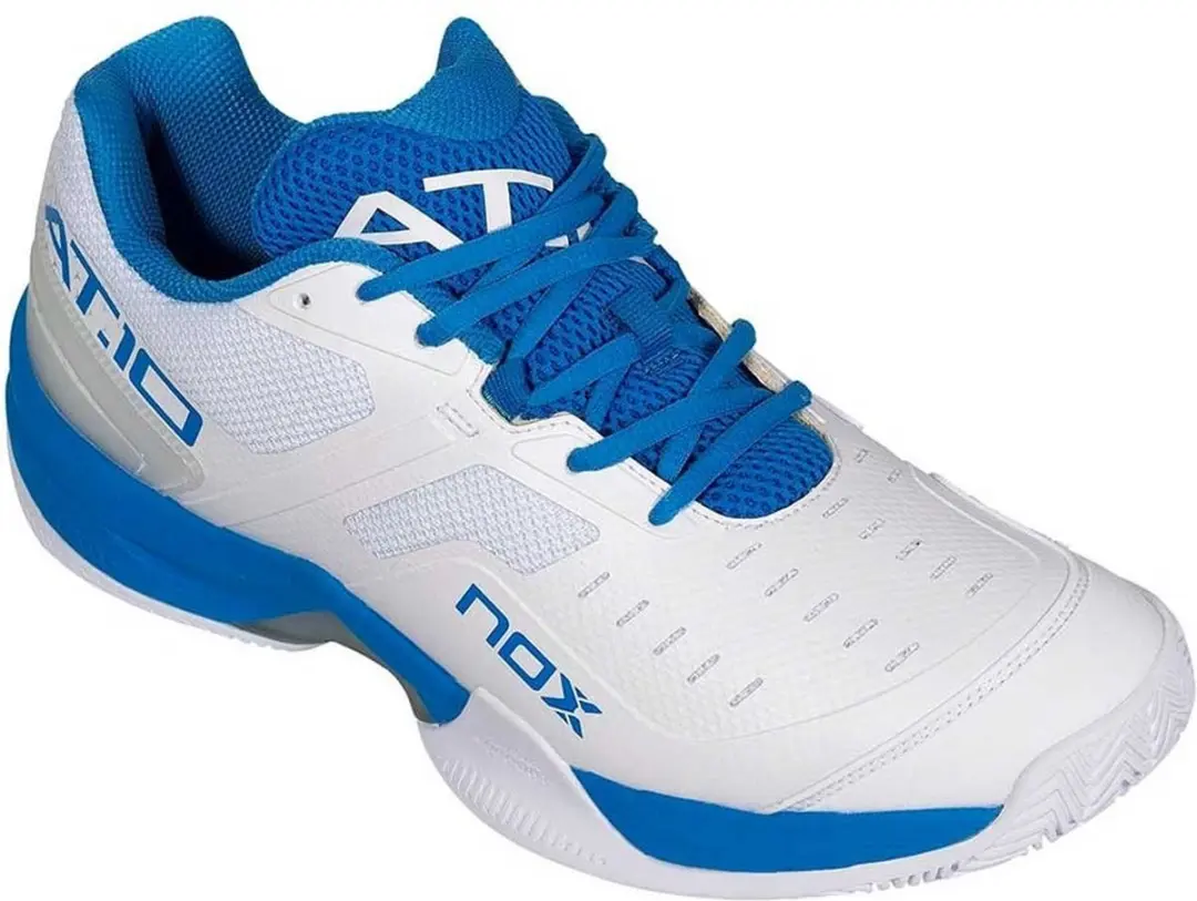 Nox AT10 Lux Heren Padel Sportschoenen - Wit/Blauw - afbeelding 3 van 6