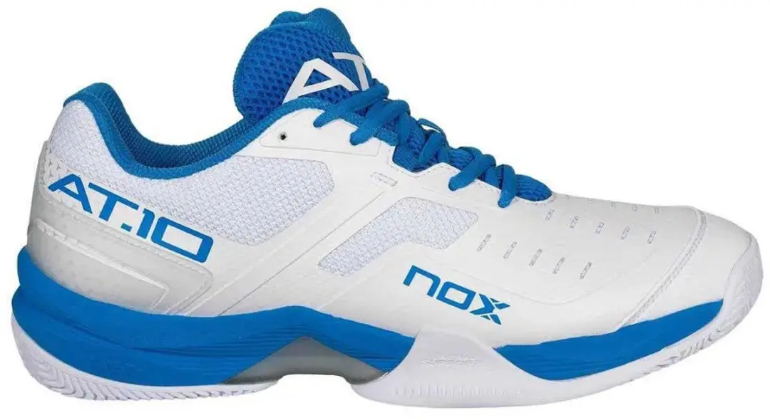 Nox AT10 Lux Heren Padel Sportschoenen - Wit/Blauw - afbeelding 2 van 6