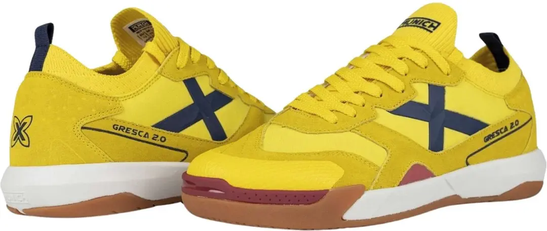 Munich Gresca 2.0 Zaalvoetbalschoenen Heren - Geel/Blauw - afbeelding 6 van 6