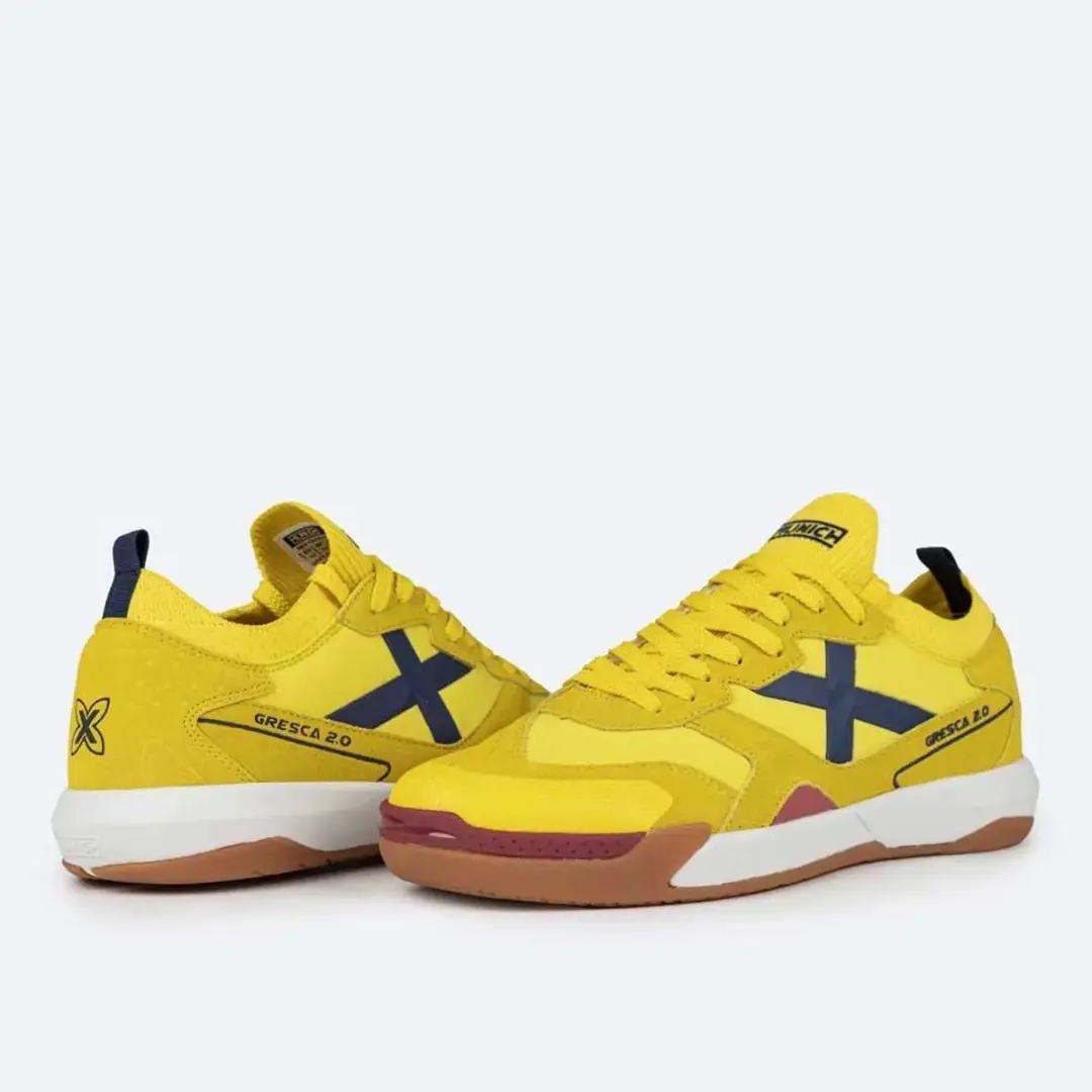 Munich Gresca 2.0 Zaalvoetbalschoenen Heren - Geel/Blauw - afbeelding 4 van 6