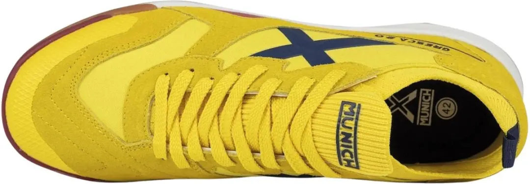 Munich Gresca 2.0 Zaalvoetbalschoenen Heren - Geel/Blauw - afbeelding 5 van 6