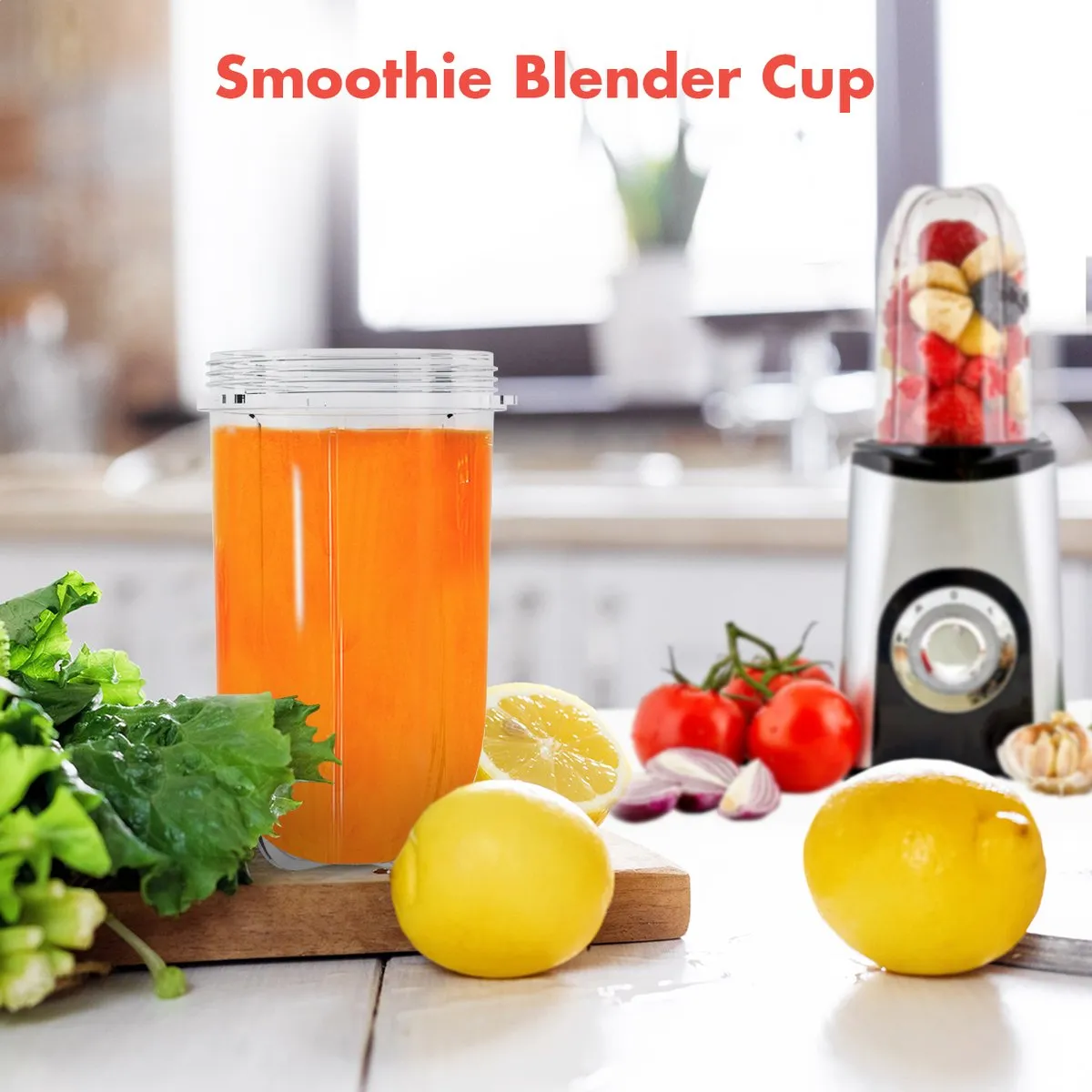 KitchenBrothers Smoothieblender Cup KB749 600ml - Transparant