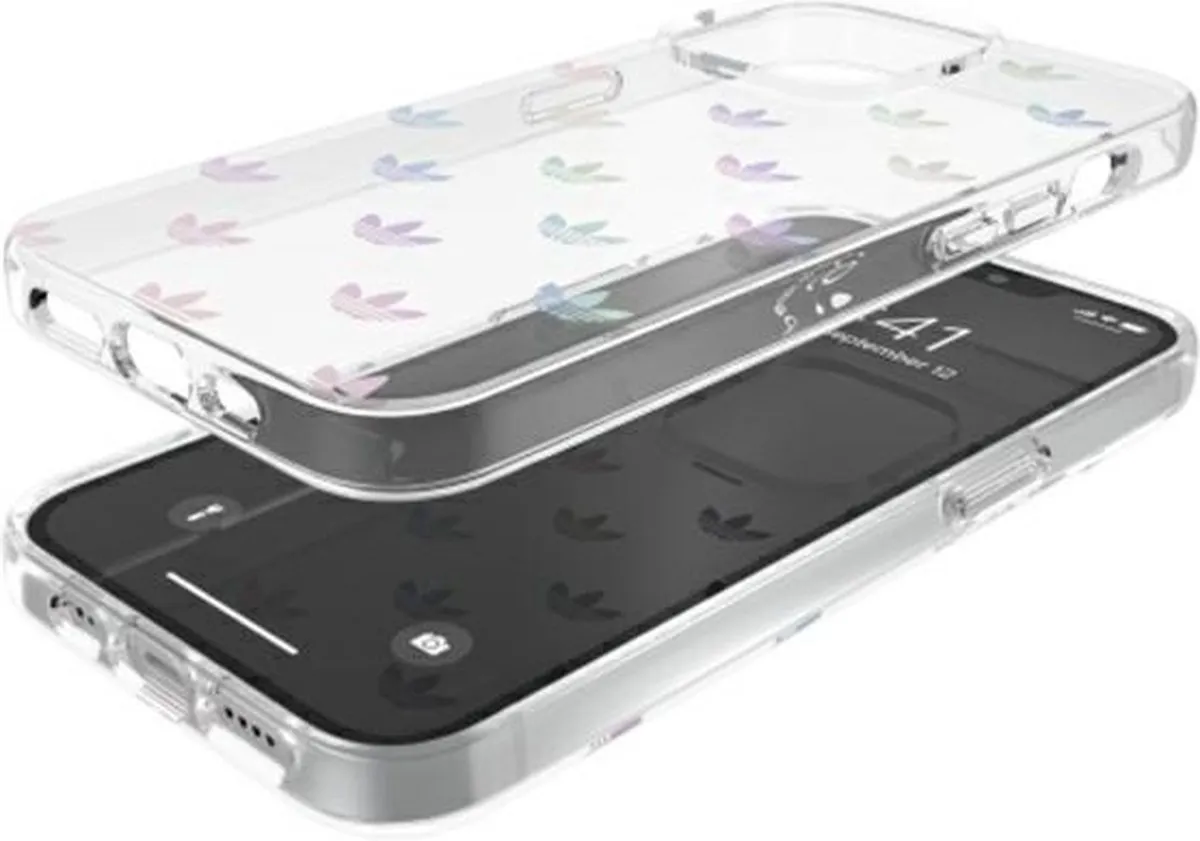 adidas Snap Case ENTRY Hoesje iPhone 13/13 Pro - Transparant