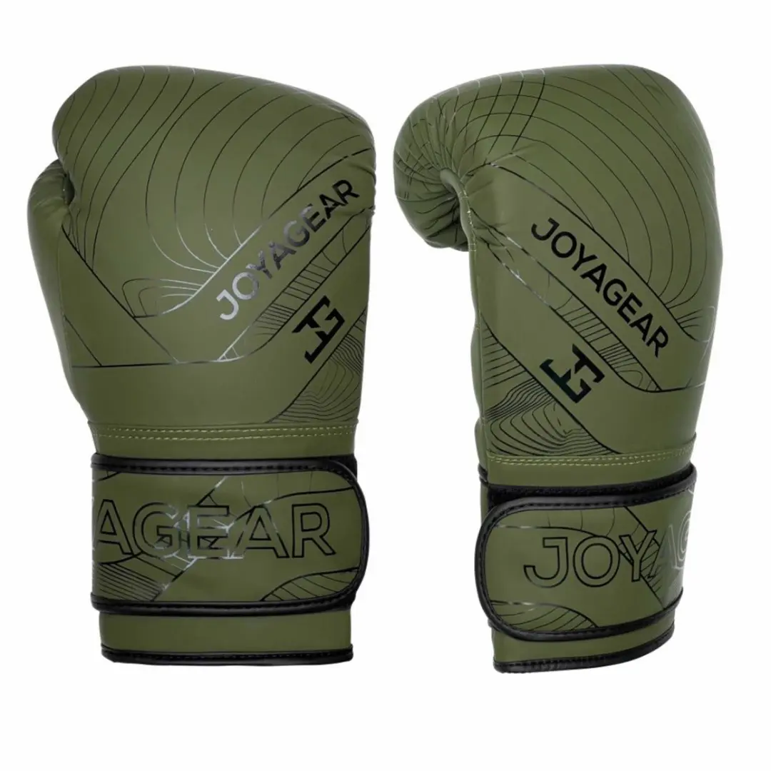 Joya Essential - PU Bokshandschoenen - Groen met zwart (Beschikbaar in verschillende maten)