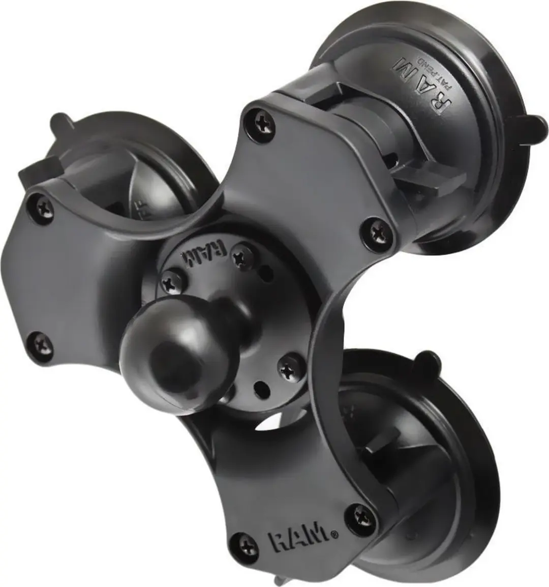 Triple 8.5 cm zuignap houder C-kogel RAP-365-224-1U