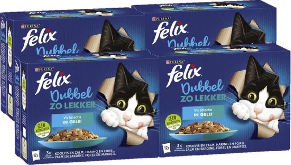Felix Dubbel Zo Lekker Vis Selectie in Gelei
