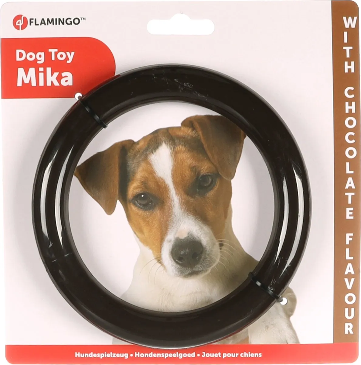 Flamingo Mika Speelgoed Honden Chocolade Ring 14cm