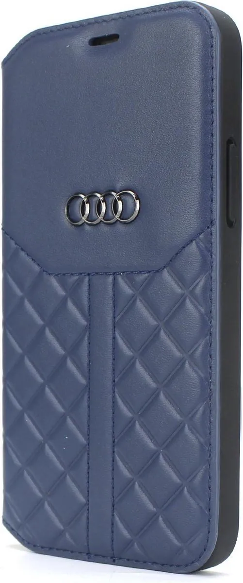 Audi Q8 Serie Hoesje iPhone 12 Mini - Blauw - 2 Pasjes - 8719273158906