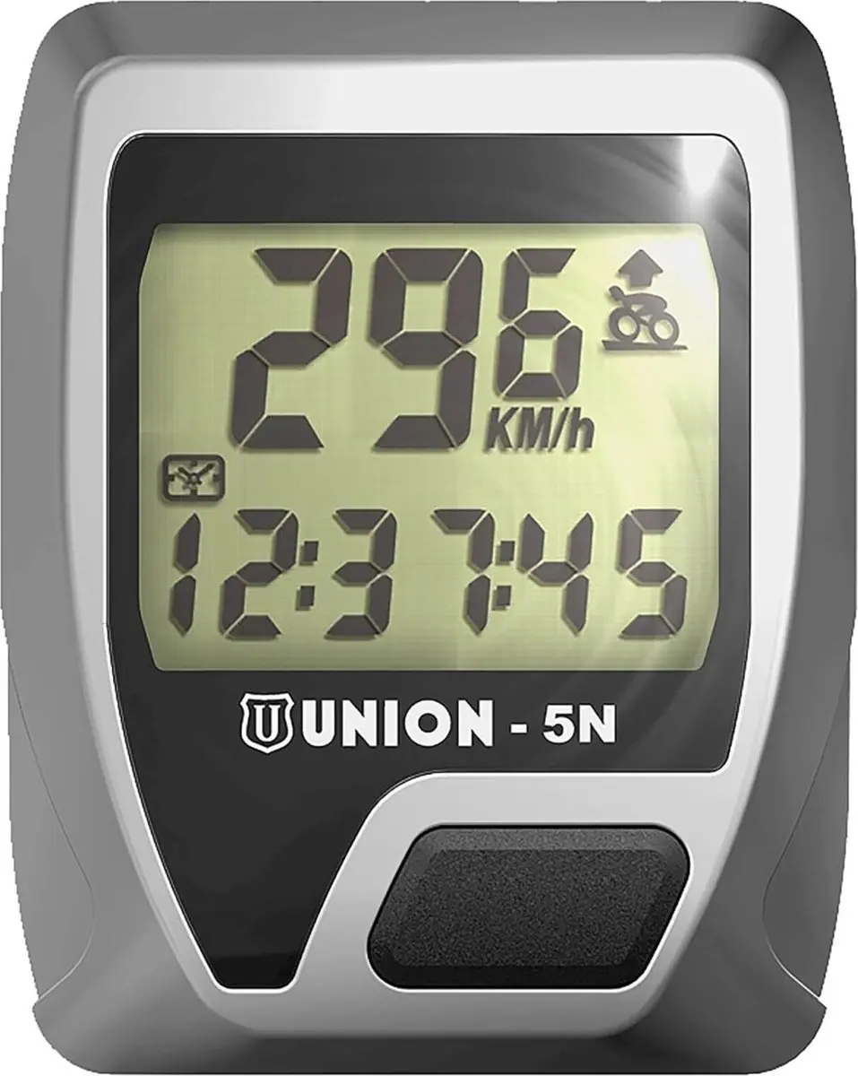 Union 5F Fietscomputer 5 Functies