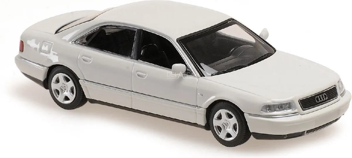Audi A8 Maxichamps 1:43 Schaalmodel - Wit