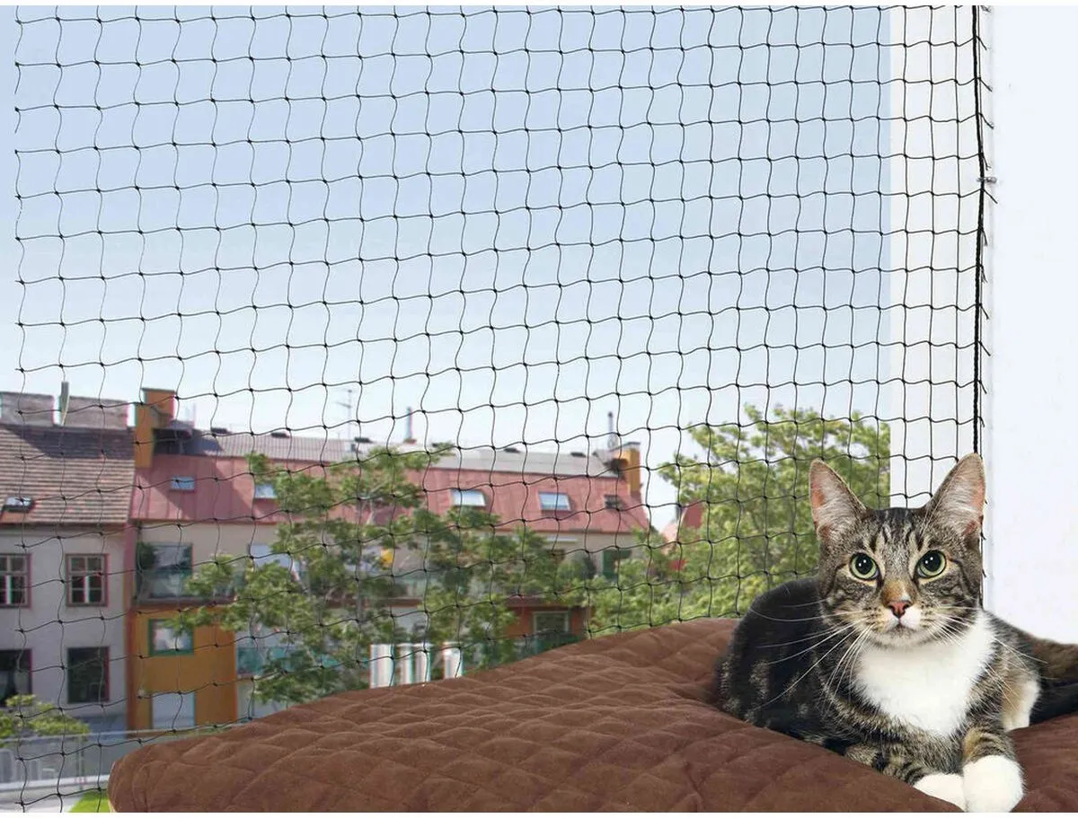 Trixie Kattenbeschermnet 6x3m - Zwart