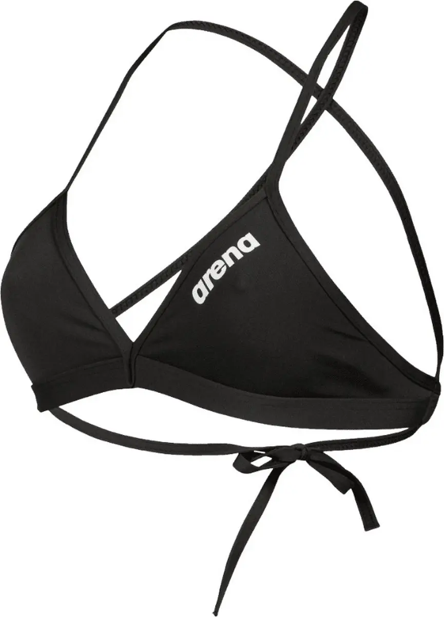 Arena Team Tie Back Bikinitop Zwart - afbeelding 6 van 6