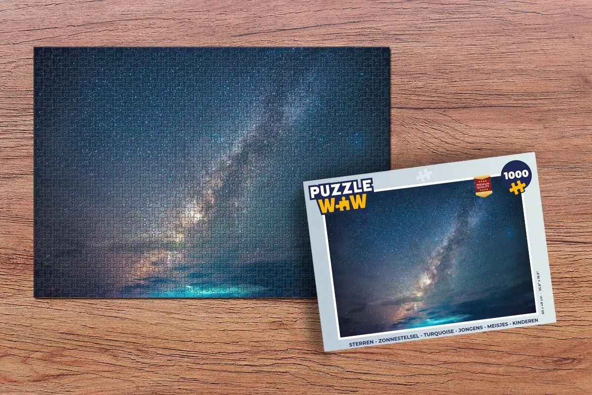 PuzzleWow Sterren - Zonnestelsel Legpuzzel 1000 Stuks - Multicolor