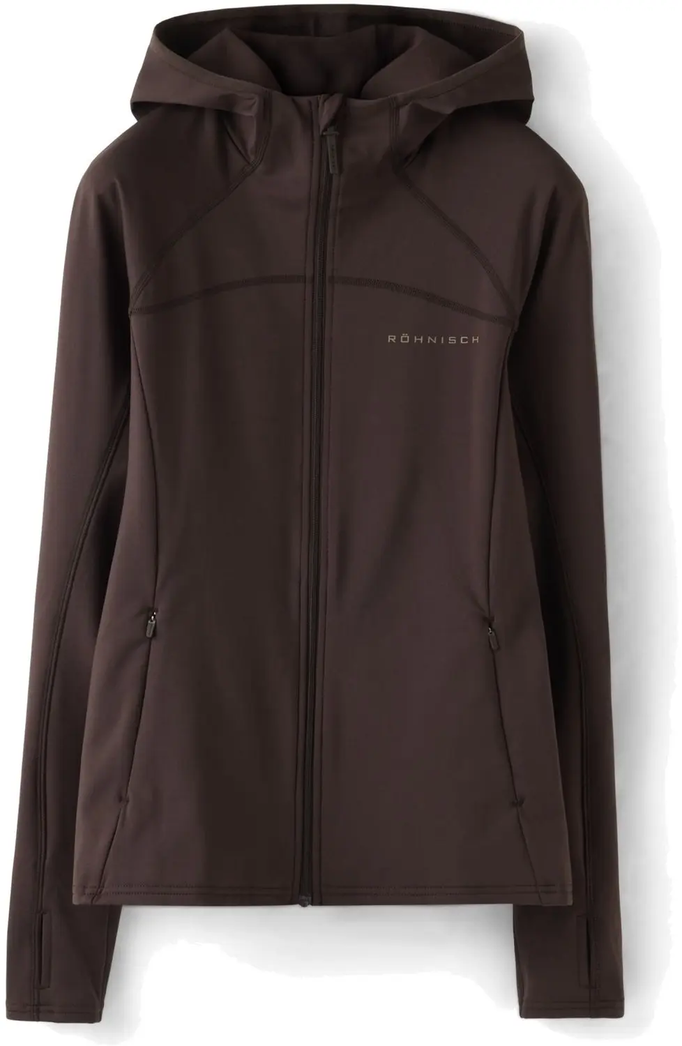 Röhnisch Thermaflow Hood Full Zip Dames - Bruin - afbeelding 2 van 3