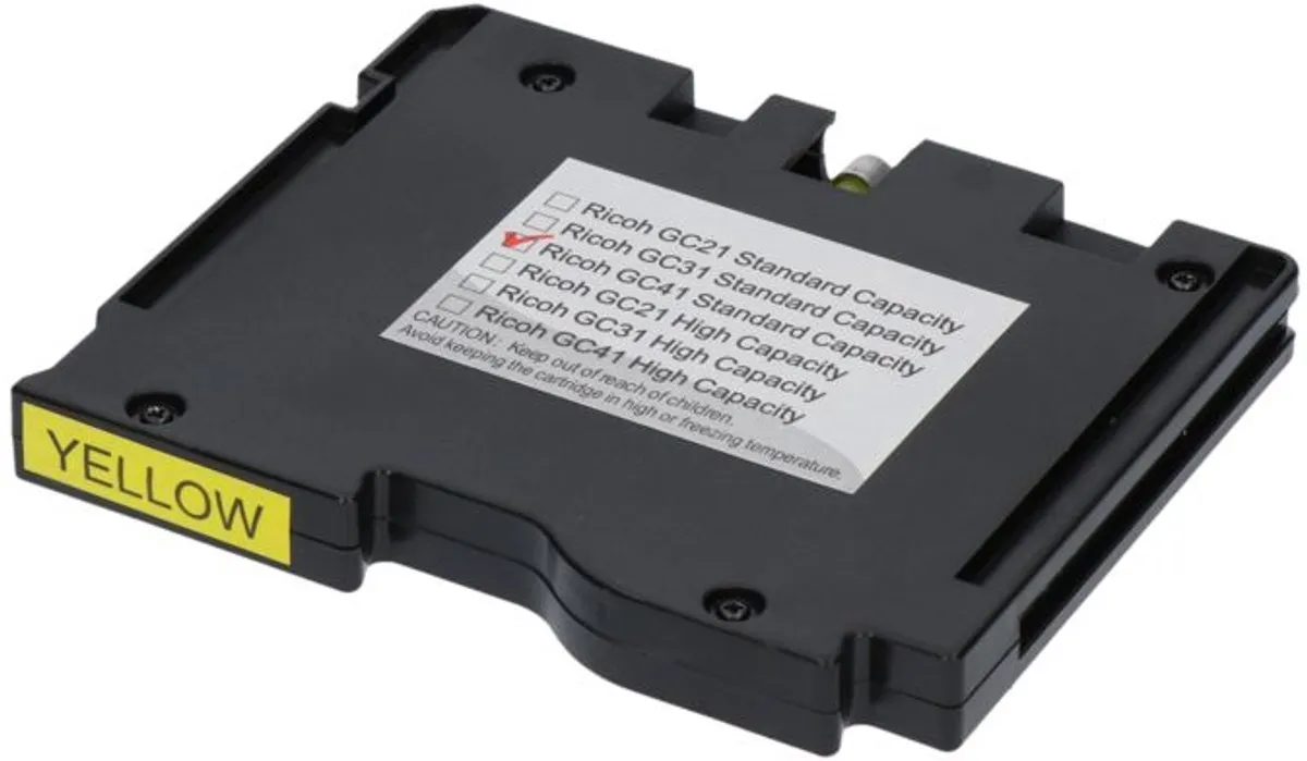 PrintAbout Ricoh GC-41Y Inktcartridge Geel - 33ml