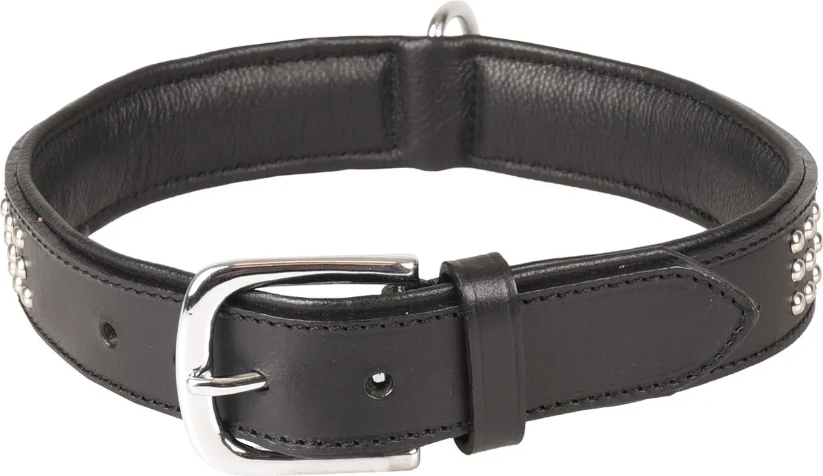 Flamingo Sedona Halsband - Leder Zwart XL 47-55cm - afbeelding 2 van 4