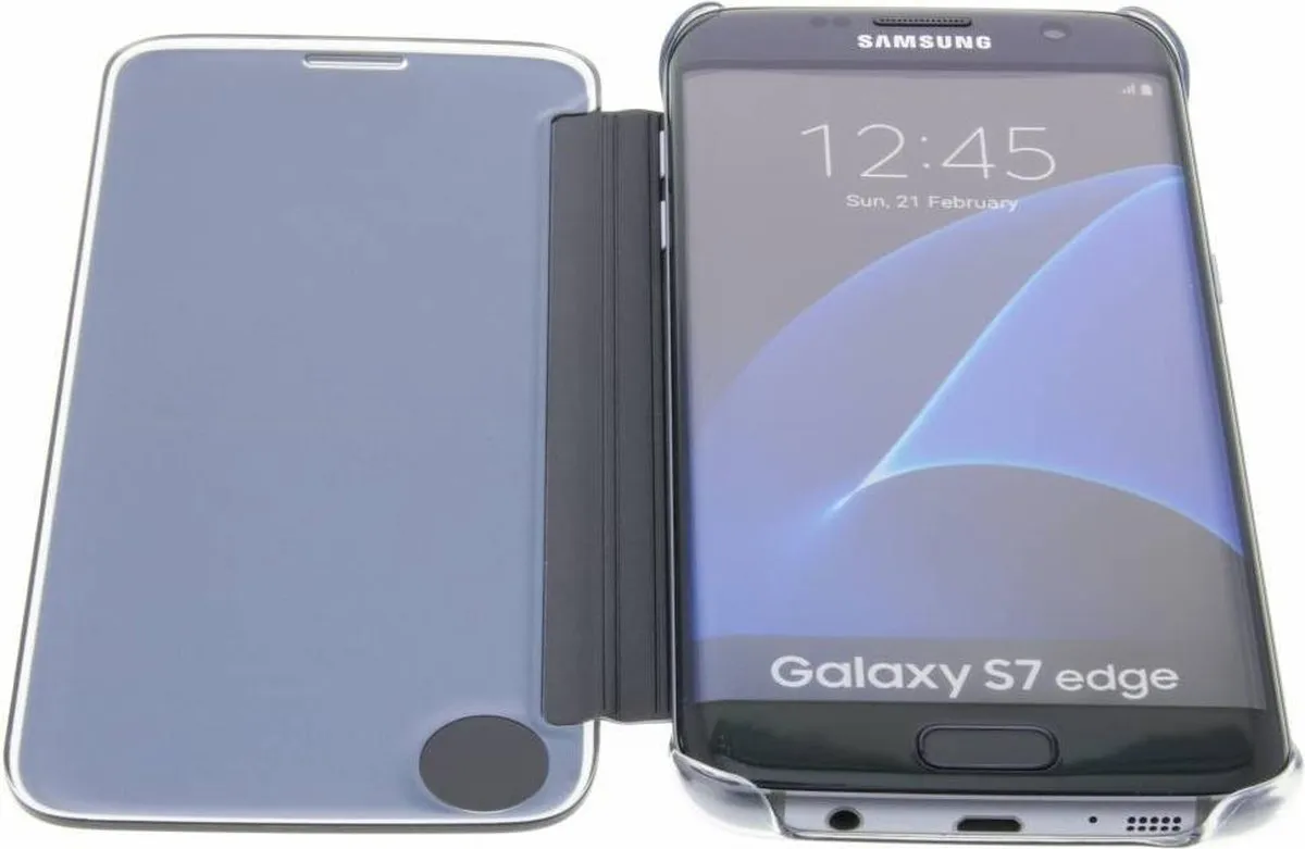 Samsung Clear View Cover EF-ZG935CBEGWW - Zwart