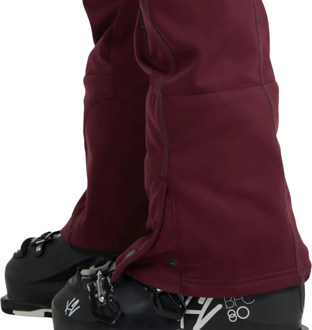 O'Neill Blessed Softshell Skibroek Dames Rood M - afbeelding 2 van 6