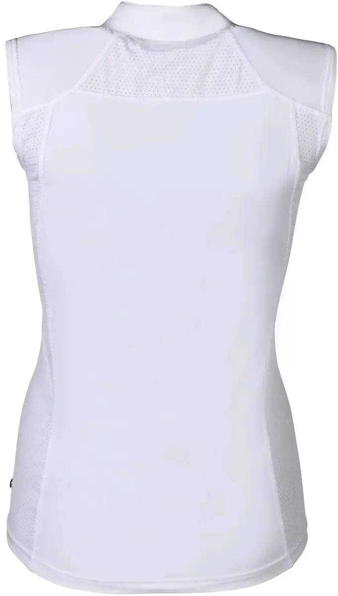 HKM Hannah Dames paardrijshirt zonder mouwen - XS - Wit - afbeelding 2 van 2