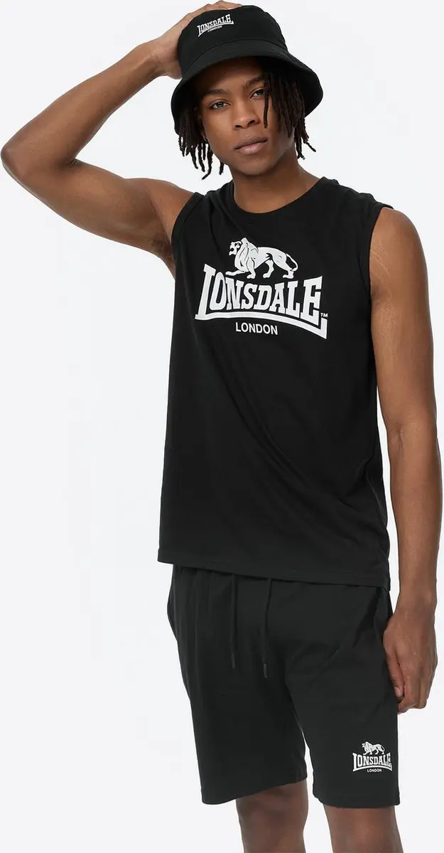 Lonsdale Heren mouwloos T-shirt & korte broek regular fit ALLANTON