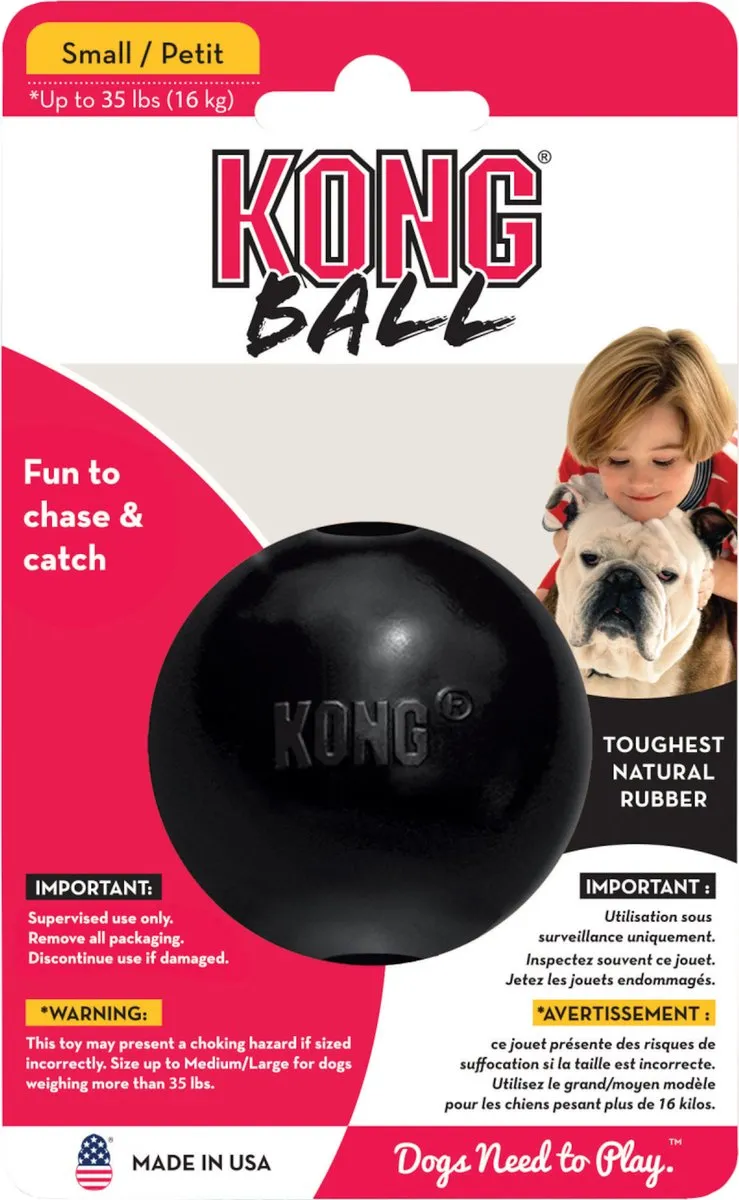 KONG Extreme Bal - Zwart S - afbeelding 6 van 6