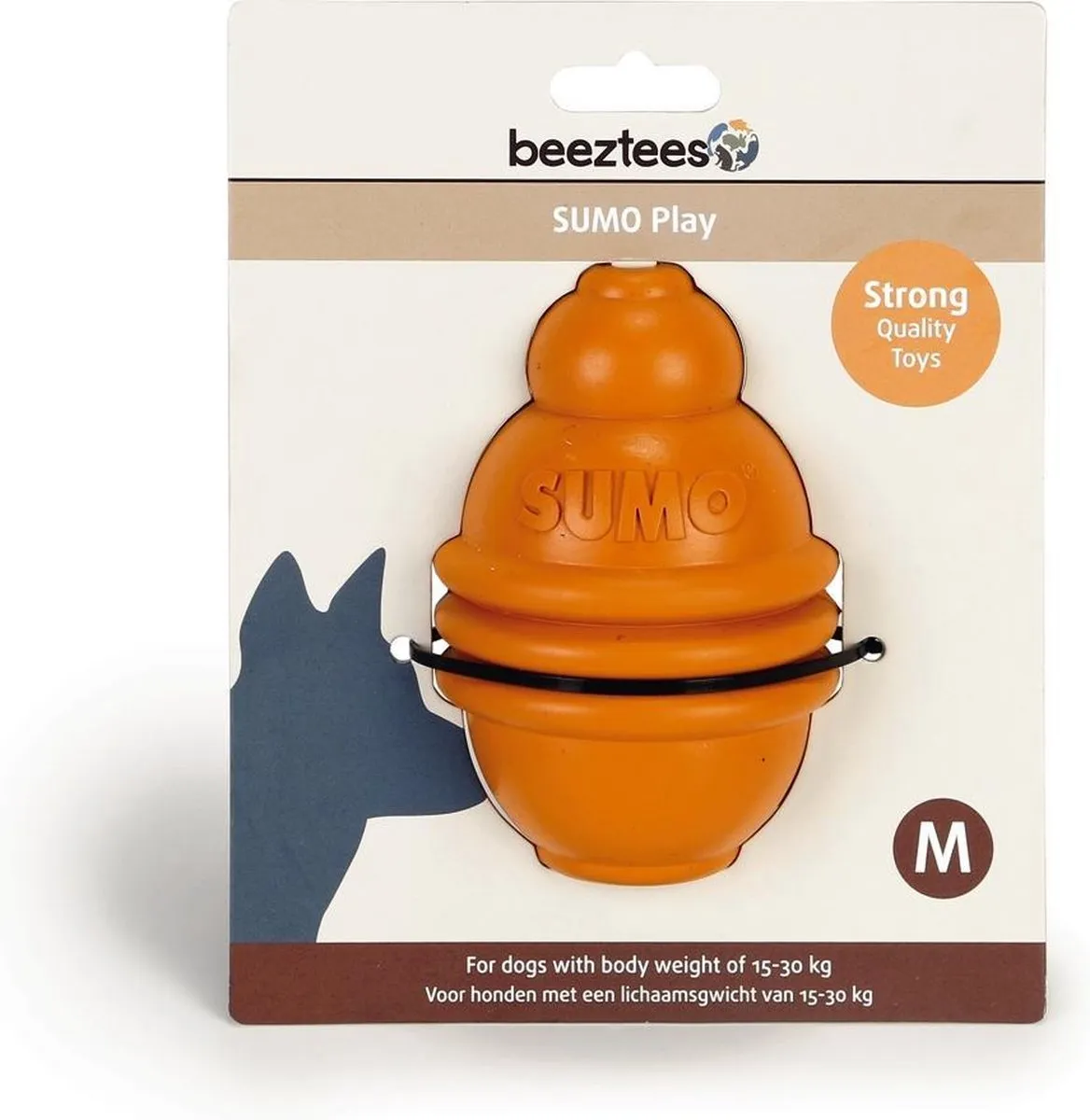 Beeztees Sumo Play Hondenspeelgoed M - Oranje