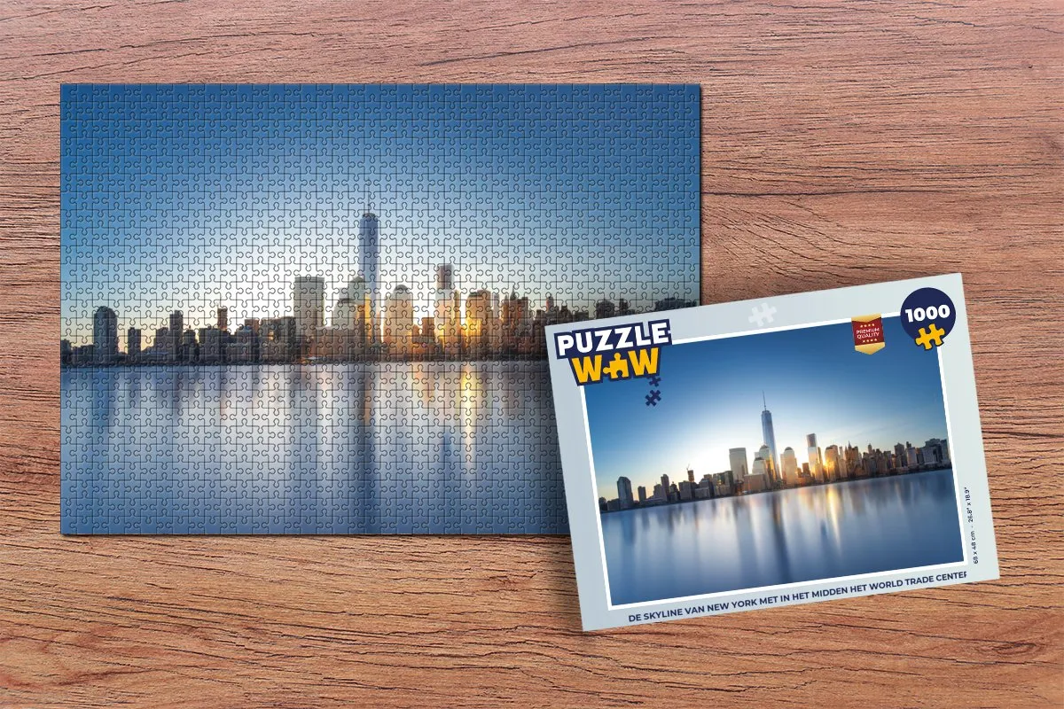 PuzzleWow New York Skyline Legpuzzel 1000 Stuks - Multicolor