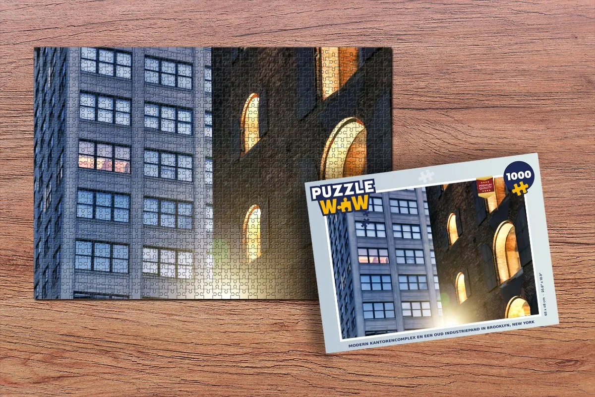 PuzzleWow Legpuzzel Brooklyn 1000 Stuks - Multicolor