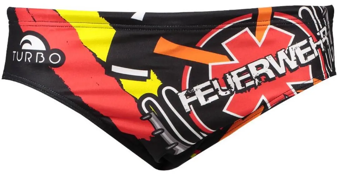 Turbo Germany Firefighters Zwemslip Veelkleurig 5XL Man