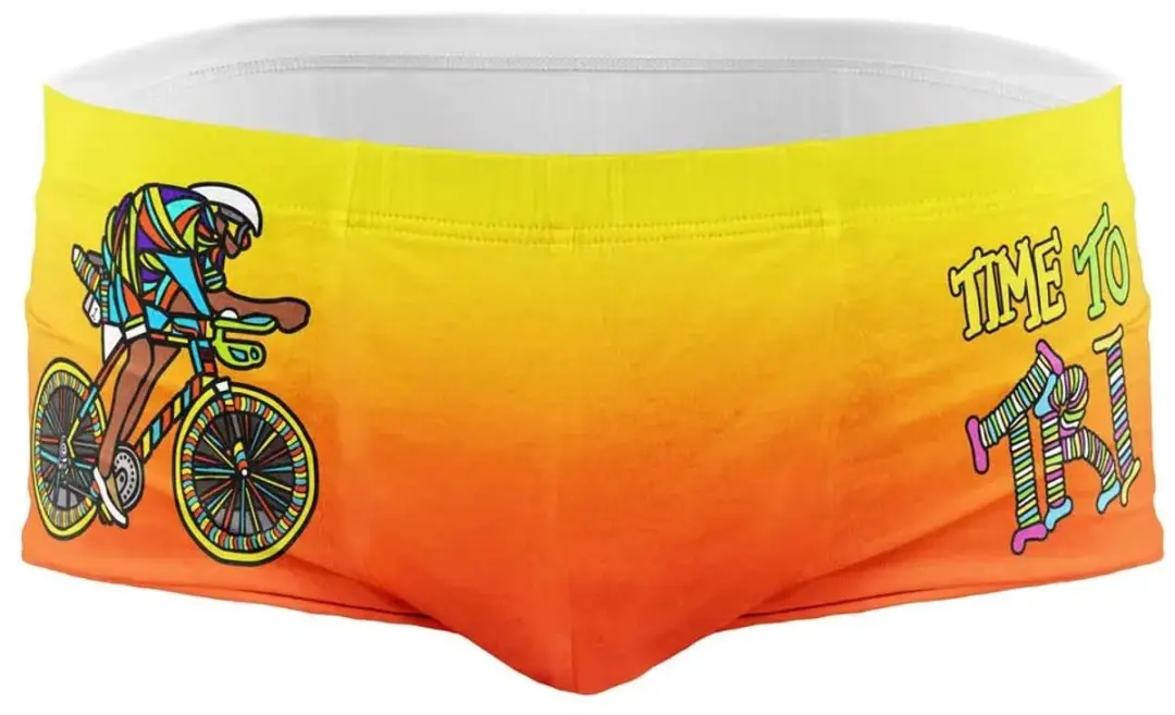 Otso Time To Tri Bike Zwemboxer Geel S Man